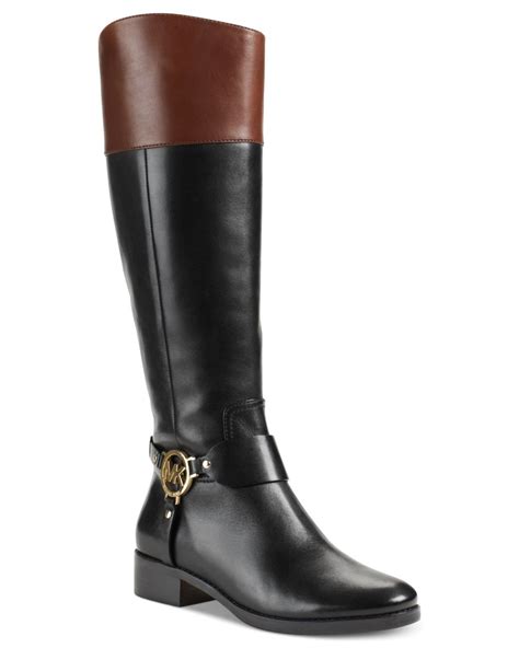 michael kors wide calf|Michael Kors adjustable buckle boots.